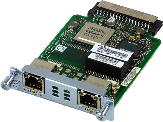 Picture of Cisco 2-Port T1/E1 Voice / WAN w/ Drop & Insert 2MFT VWIC3-2MFT-T1/E1