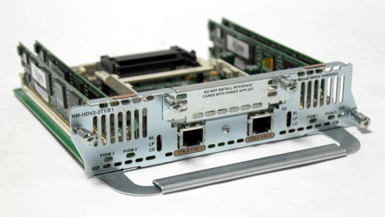 Picture of Cisco IP Communications High-Density Digital Voice NM with 2 T1/E1 NM-HDV2-2T1/E1