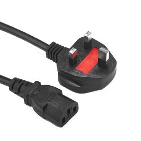 Picture of C13 Power Cable to UK Plug 1M C13-UKP