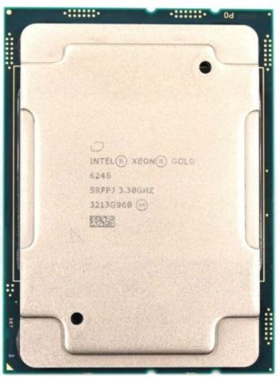 Picture of Intel Xeon-Gold 6246 (3.3GHz/12-core/165W) Processor Kit SRFPJ
