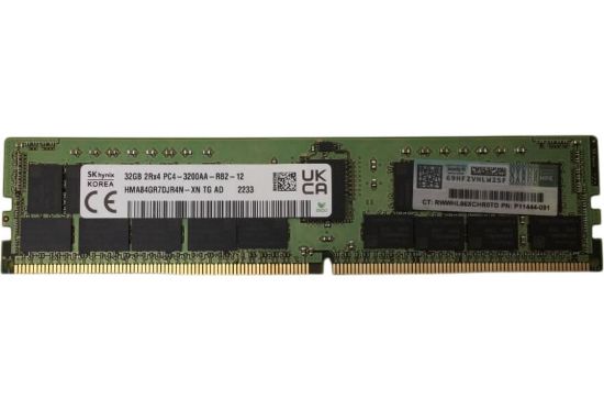 Picture of HPE 32GB (1x32GB) Dual Rank x4 DDR4-3200 CAS-22-22-22 Registered Smart Memory Kit P06033-B21 P11444-091