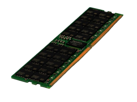 Picture of HPE 64GB (1x64GB) Dual Rank x4 DDR5-5600 CAS-46-45-45 EC8 Registered Smart Memory Kit P64707-B21 P65255-001 P53627-0A1