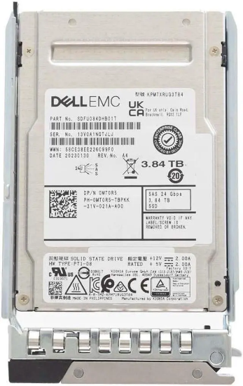 Picture of Dell 3.84TB 24G SAS (2.5inch) Read Intensive Solid State Drive MT0R5 0MT0R5