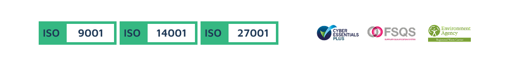 Certifications Banner - ISO 9001, 14001, 27001