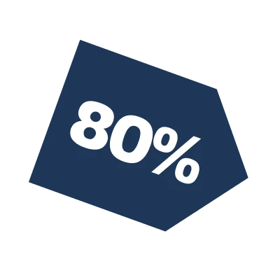 80 Percent Saving 